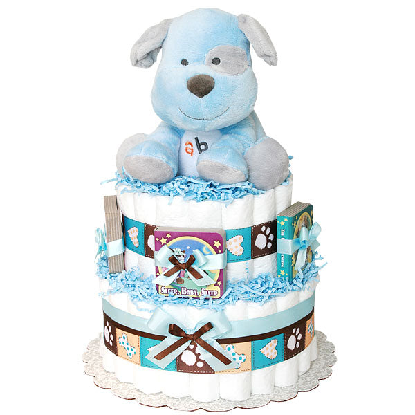 ABC Musical Puppy Diaper Cake