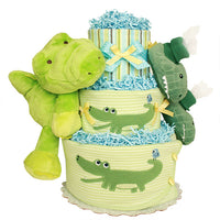 Alligator Diaper Cake