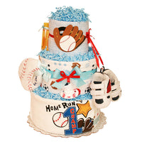 Home Run Baseball Diaper Cake