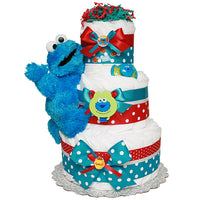 Decoration Cookie Monster Diaper Cake