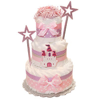 Princess Castle Decoration Diaper Cake