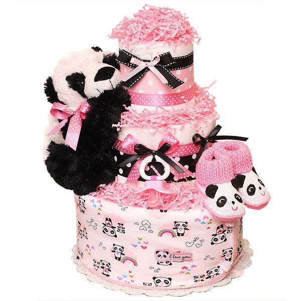 Baby Panda Diaper Cake