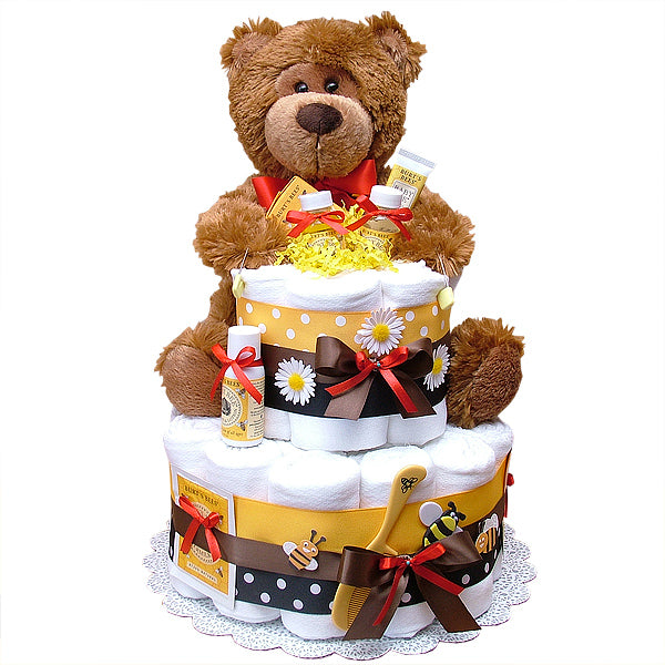 Honey Bear Cloth Diaper Cake