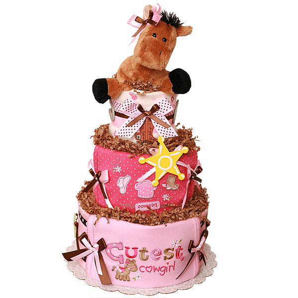 Cute Cowgirl Diaper Cake