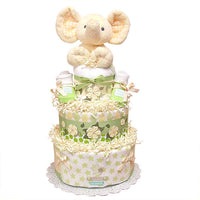 Flower Elephant Diaper Cake