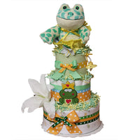 Frog Blanket Diaper Cake