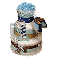 Lighthouse Nautical Diaper Cake II