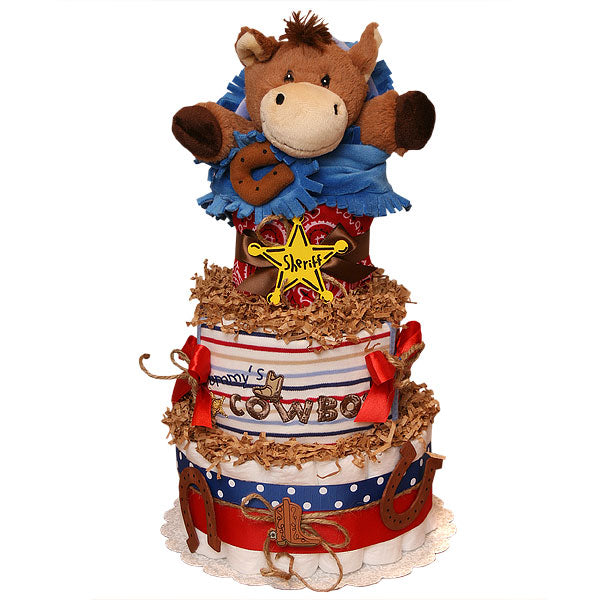 Mommy's Cowboy Diaper Cake