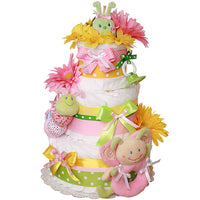 Green and Yellow Bug's Life Diaper Cake