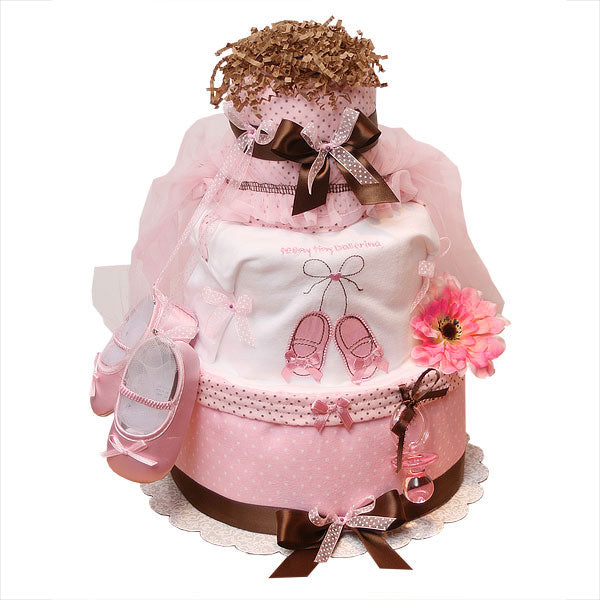 Teeny Tiny Ballerina Diaper Cake