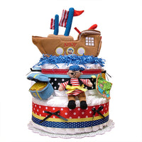 AHOY! Pirate Diaper Cake
