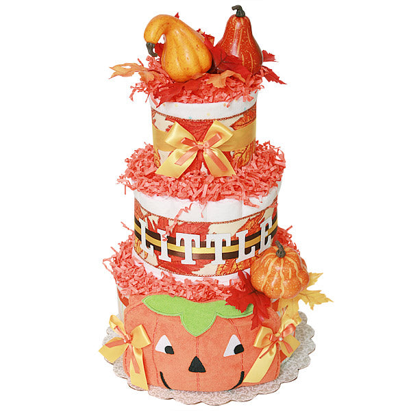 Fall Little Pumpkin Diaper Cake