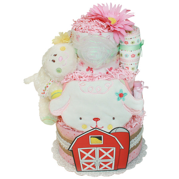 Unisex Baby gift nappy cake – Made In Cymru