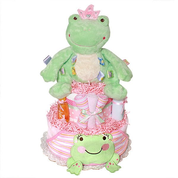 Princess Frog Diaper Cake
