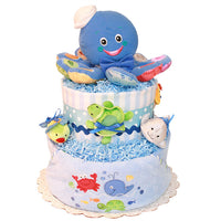 Blue Octopus Diaper Cake