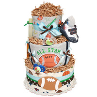 Future Quarterback Football Diaper Cake