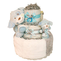 Blue Little Puppy Diaper Cake