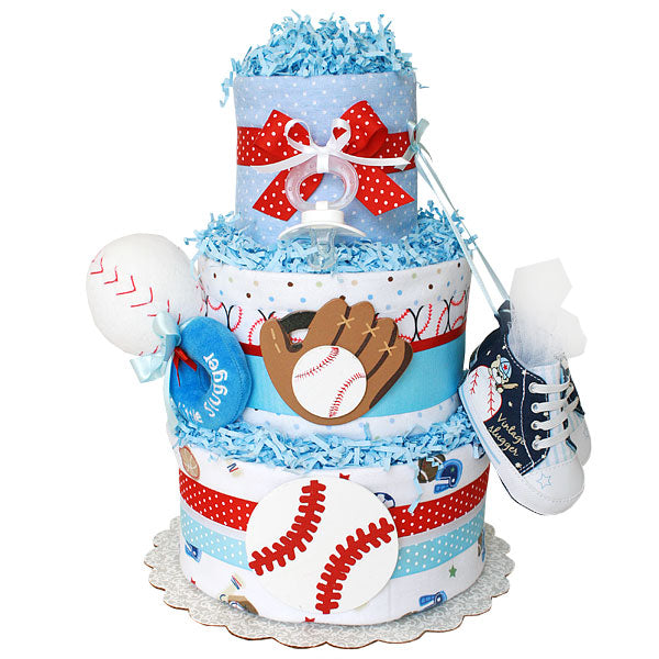 Baseball Sport Diaper Cake for a Boy