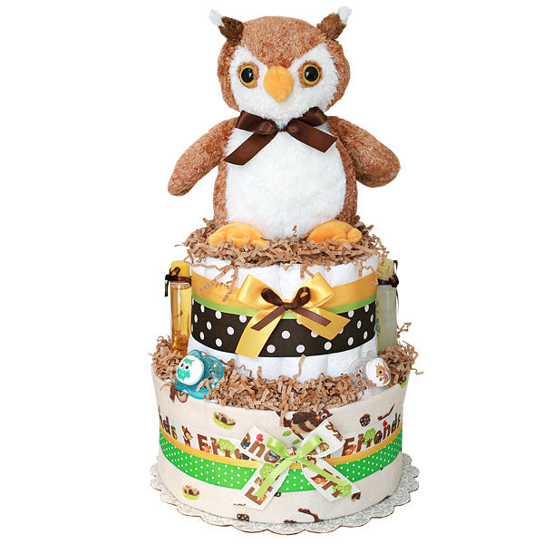 HOOT! Owl Diaper Cake