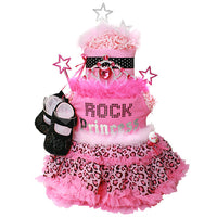 Rock Princess Diaper Cake