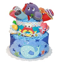 Whale Fun Ocean Diaper Cake