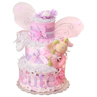 Pink Magic Butterfly Diaper Cake