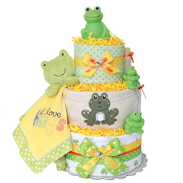 Pond Frogs Diaper Cake