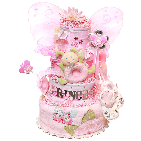 Princess Butterfly Diaper Cake