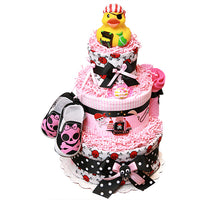 Pirate Diaper Cake for a Girl