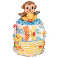Rubber Duck Monkey Diaper Cake