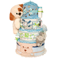 Joyful Puppy Diaper Cake