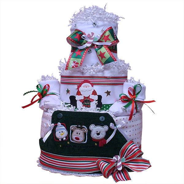 Christmas Diaper Cake
