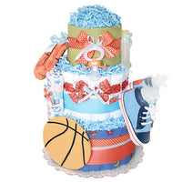 Basketball Sport Diaper Cake for a Boy