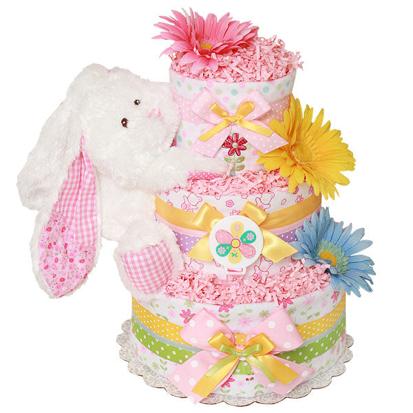 Spring Time Bunny Diaper Cake