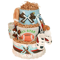 All Star Football Diaper Cake