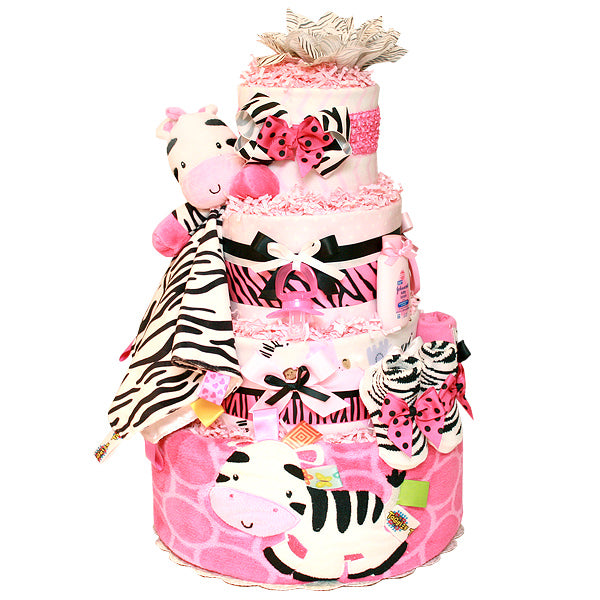 Taggies Little Zebra Diaper Cake