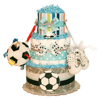 Taggies Soccer Diaper Cake