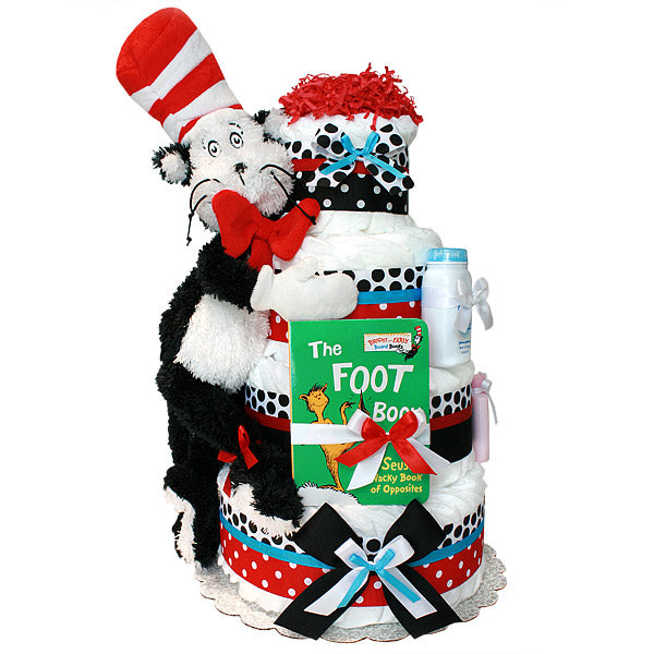 The Cat in the Hat Diaper Cake – Diaper Cakes Mall