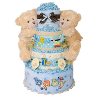 Boys and Their Toys Twins Diaper Cake