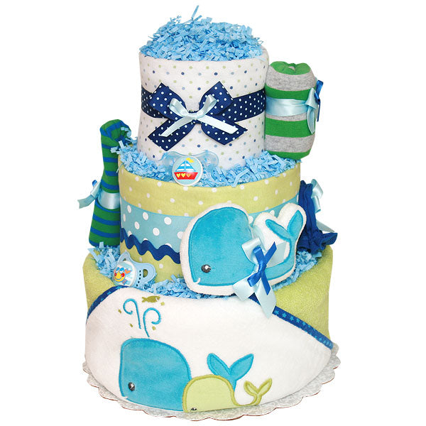 Two Whales Diaper Cake