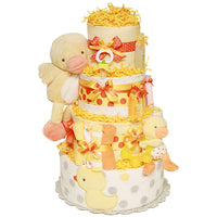 Orange and Yellow Duck Diaper Cake