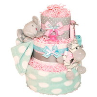 Little Girl Elephant Diaper Cake