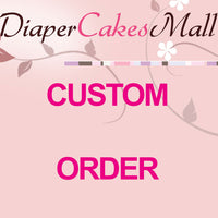 Custom Order Themed Medium Diaper Cake
