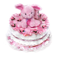 Pink Bunny Diaper Cake
