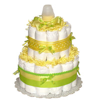 Yellow Green Diaper Cake