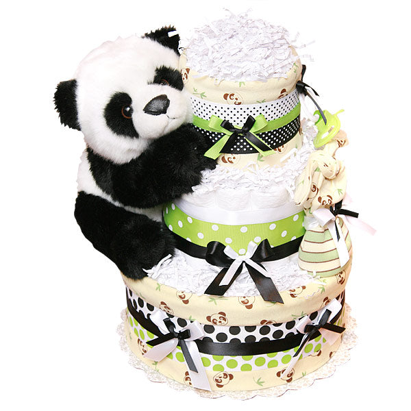 Panda Bear Diaper Cake